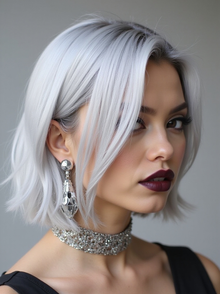silver hair accessory tips