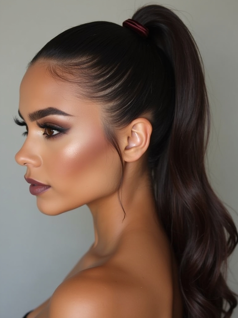 sleek polished versatile ponytails