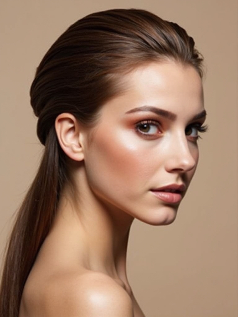 sleek simple confident hairstyle