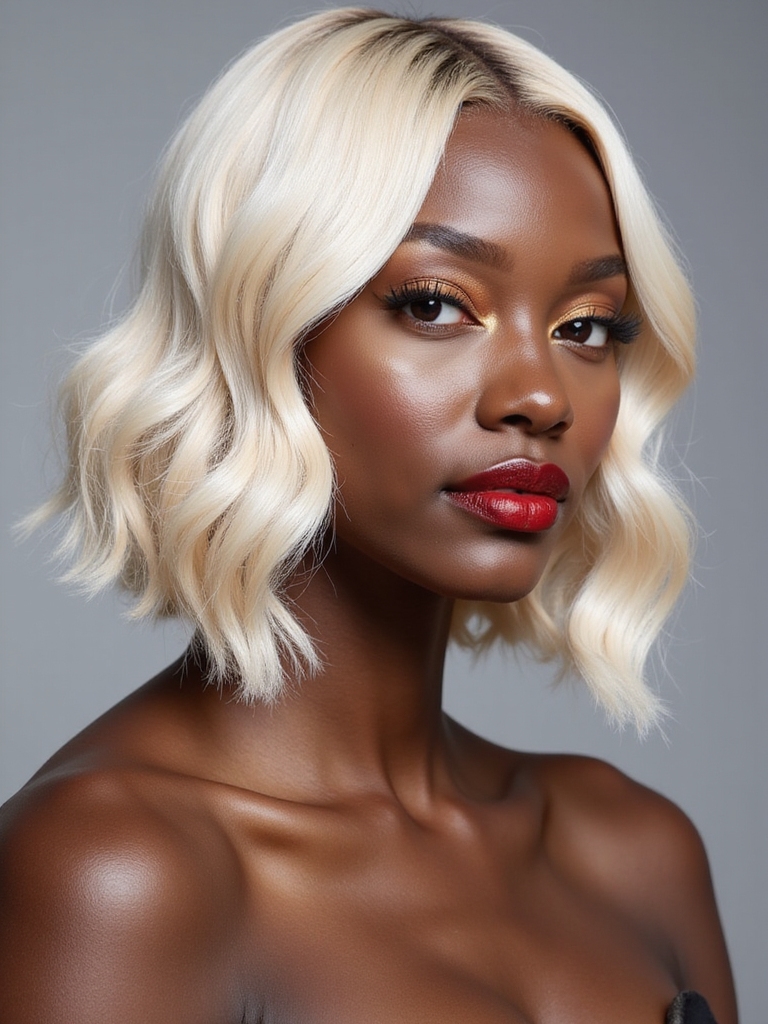 stylish vintage finger waves