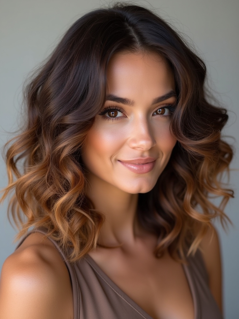 subtle ombr with highlights