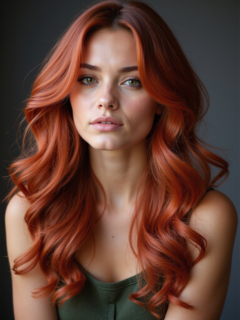 transformative copper red hair