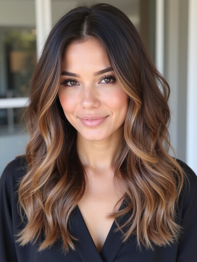 transformative warm brunette hair