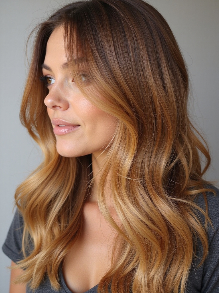 transitioning to honey hair