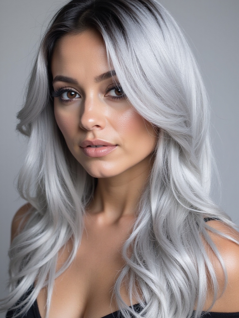 transitioning to silver hair