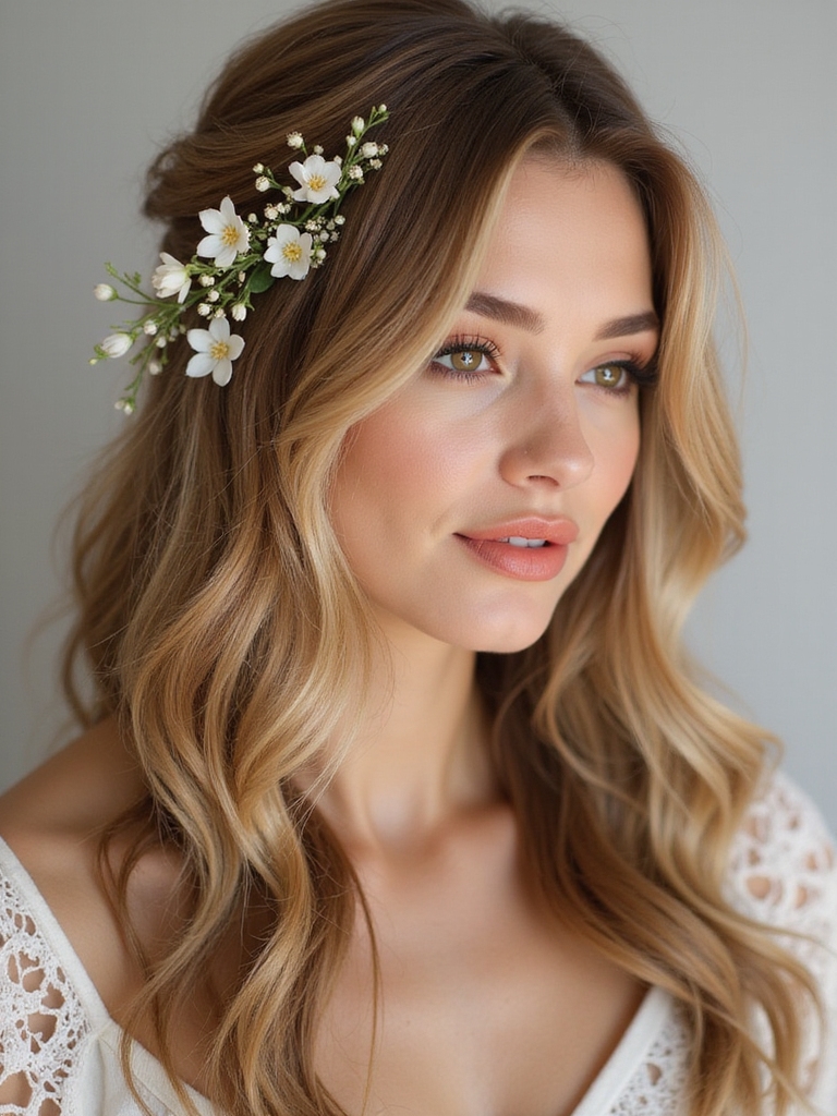 travel friendly flower hair clips
