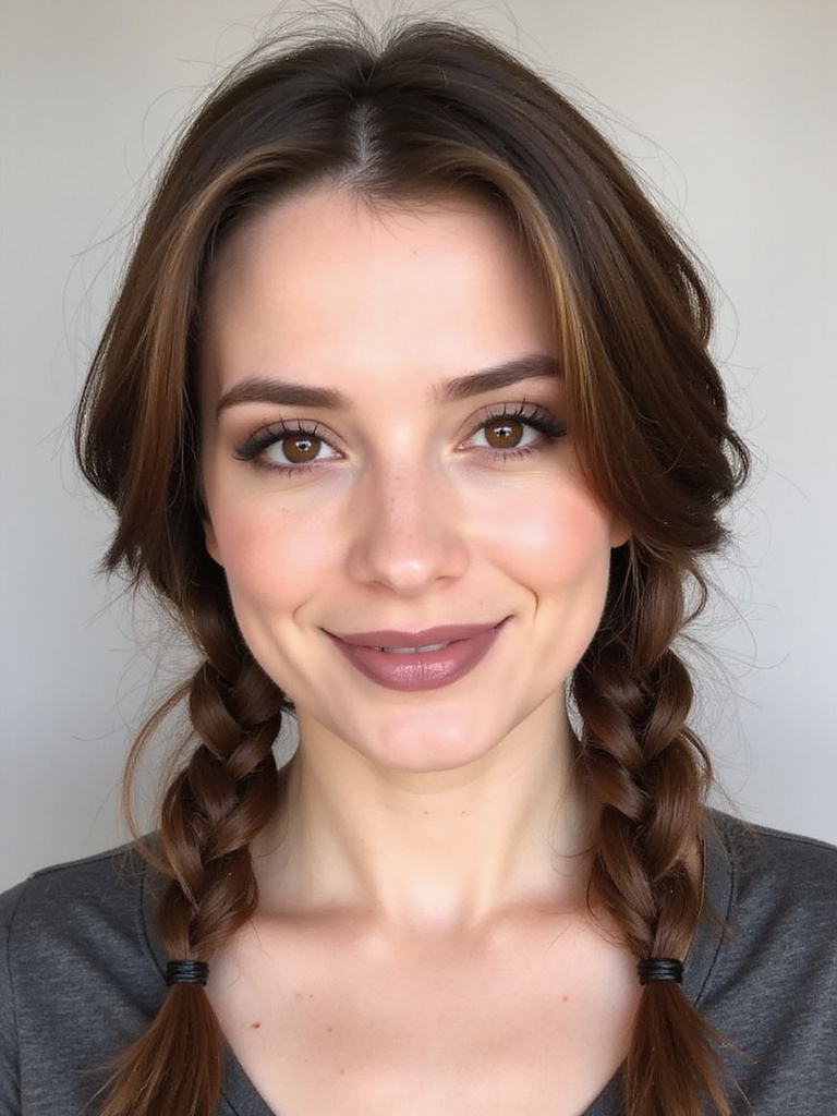 versatile trendy low pigtails
