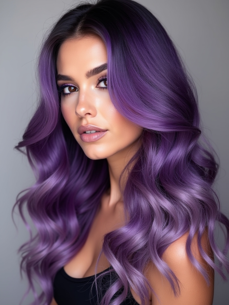 vibrant purple hair maintenance