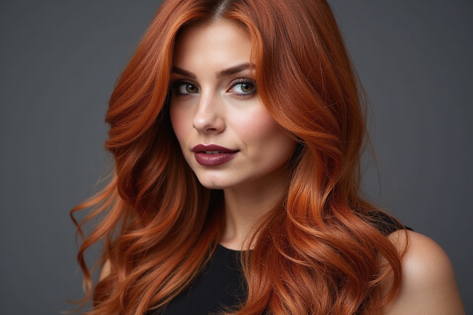 vibrant red hair shades