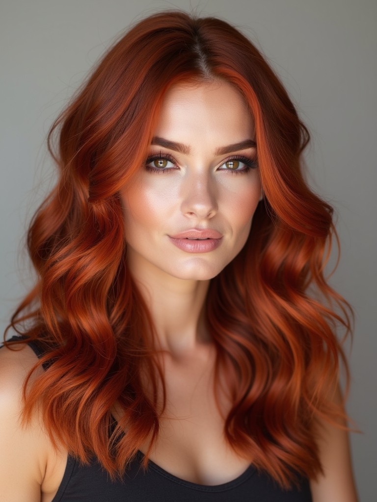 vibrant red hair trends