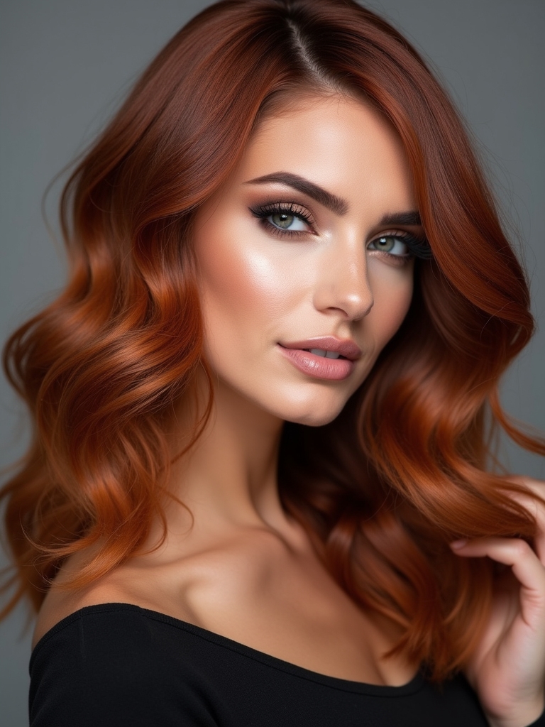 voluminous layered curly styles