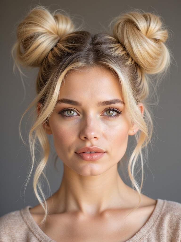 voluminous spirited space buns