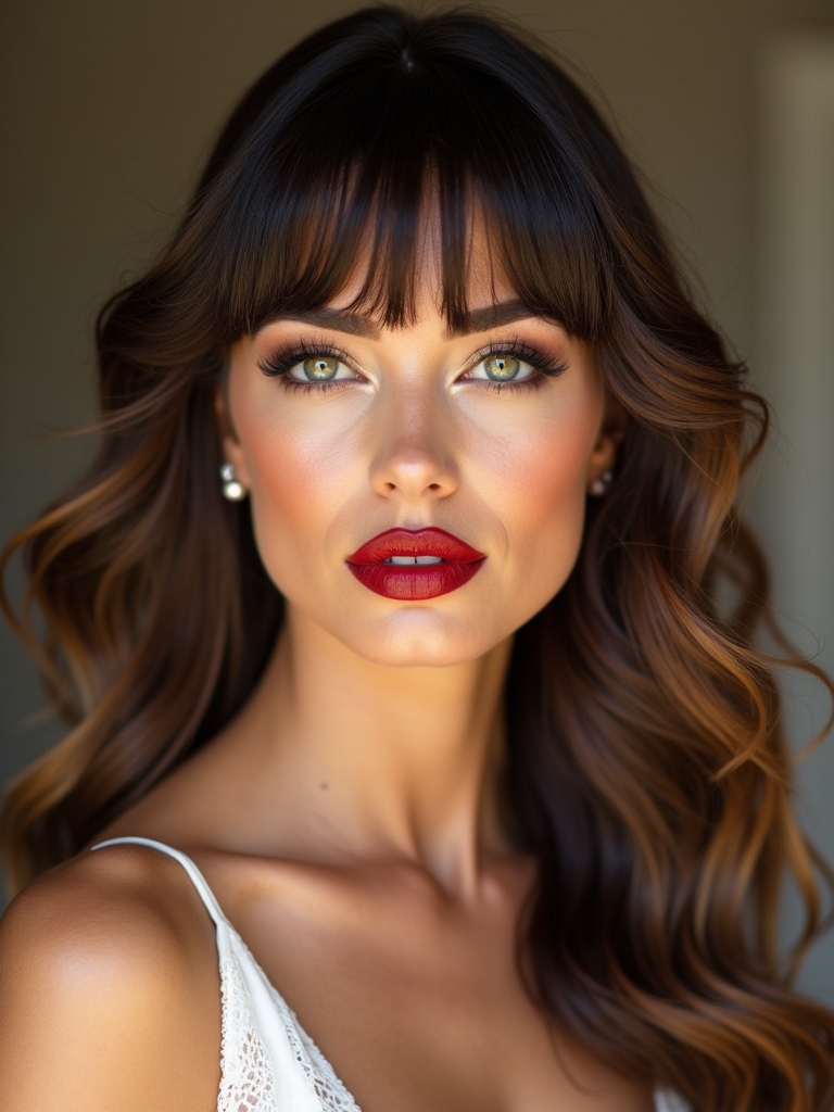 bangs enhance face shapes