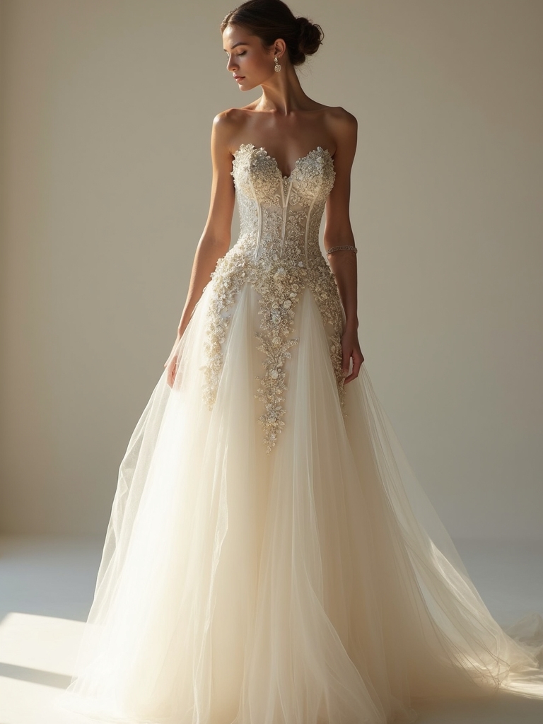 beaded sequin bridal elegance