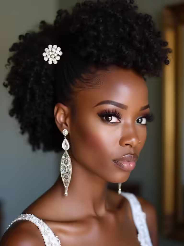 beautiful black bridal hairstyles