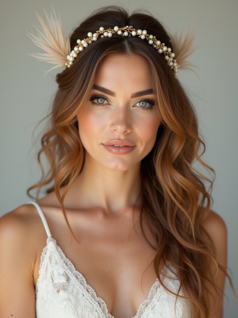 boho accessories for medium hair