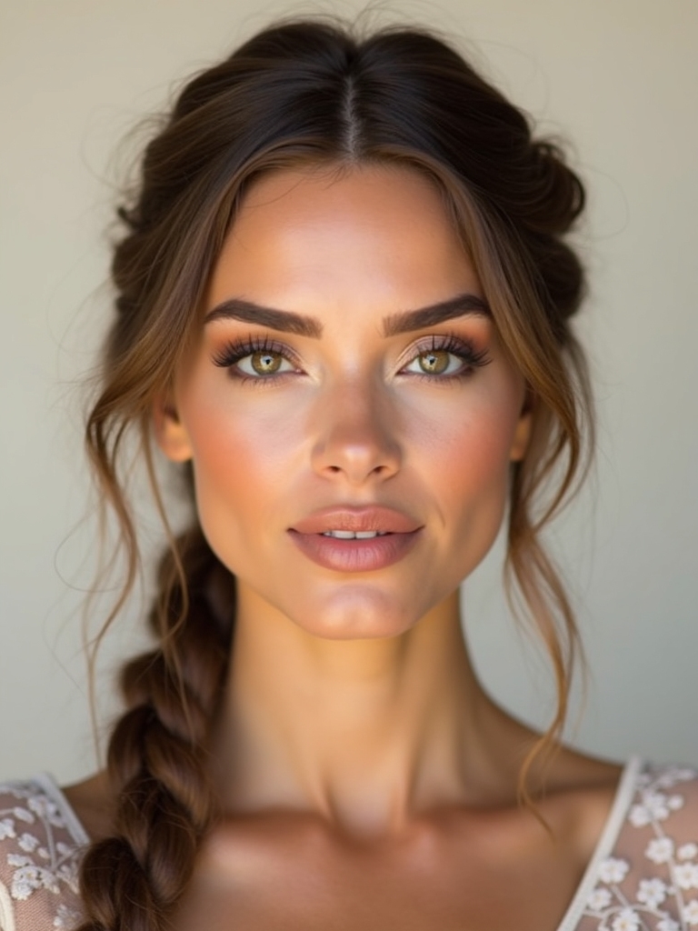 boho braids sun kissed makeup