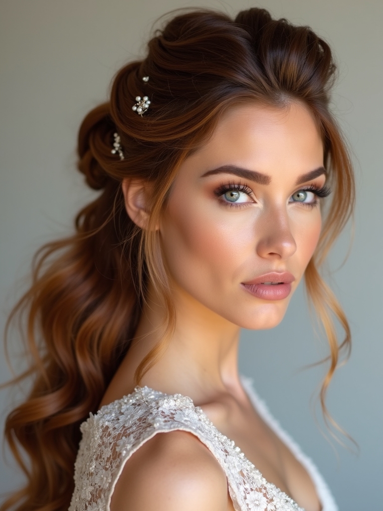 boho chic twisted ponytail hairstyle