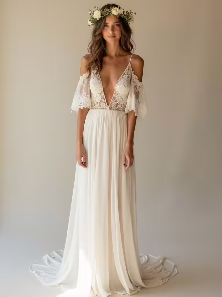 boho chic wedding dresses