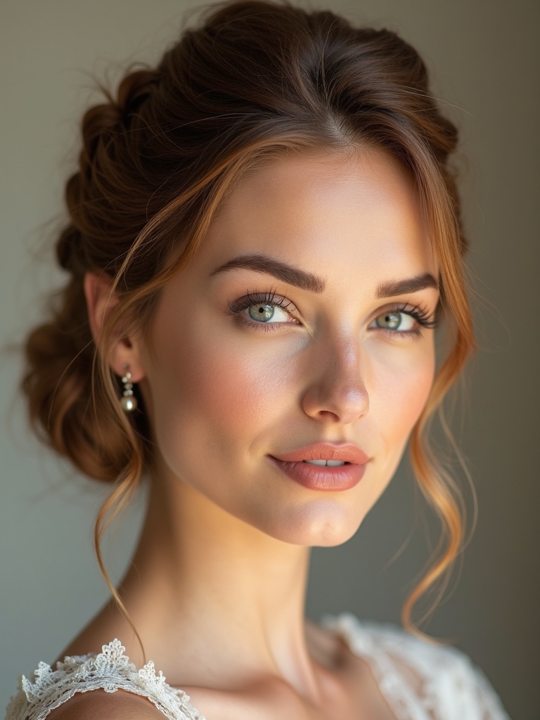 boho low bun braid