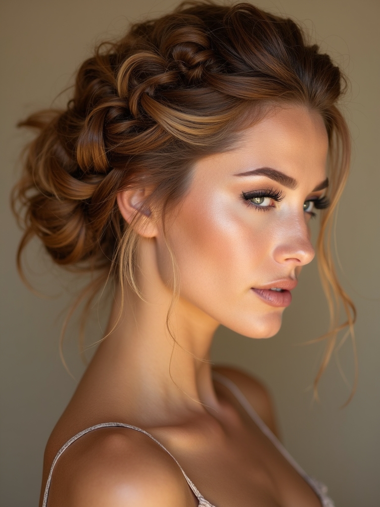 boho rope braid updos