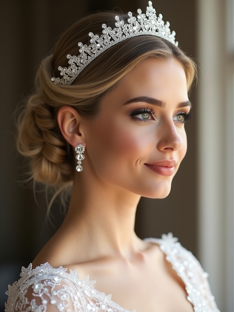bold bridal crown elegance
