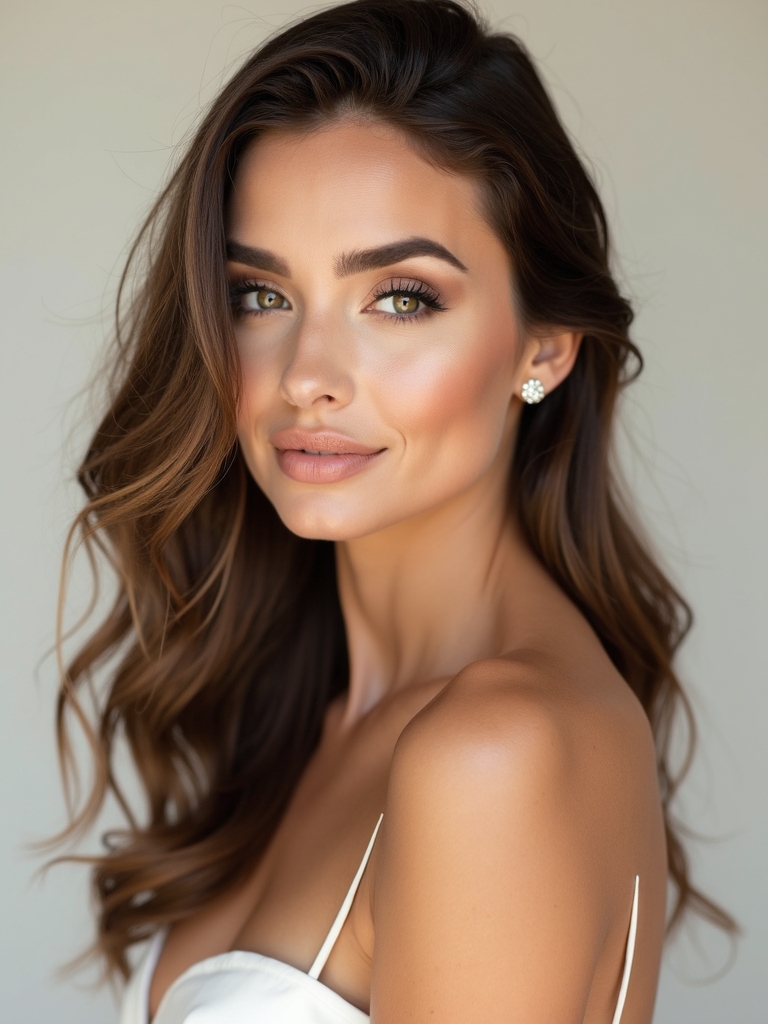 bold dramatic bridal beauty