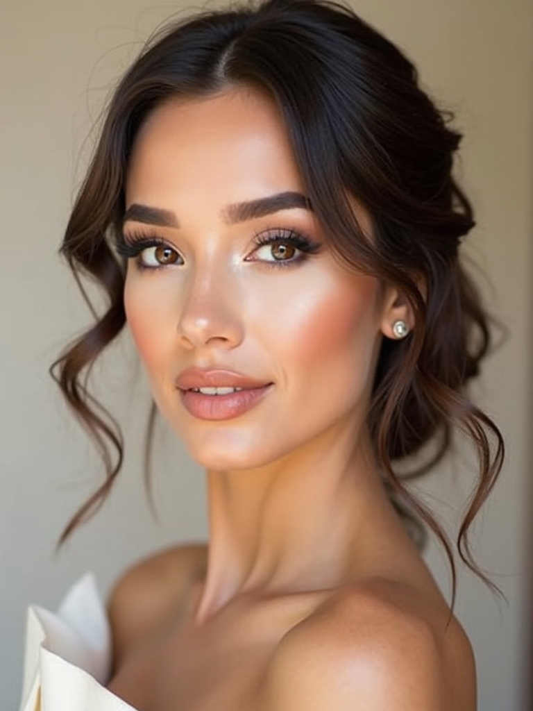 bold glamorous bridesmaid makeup