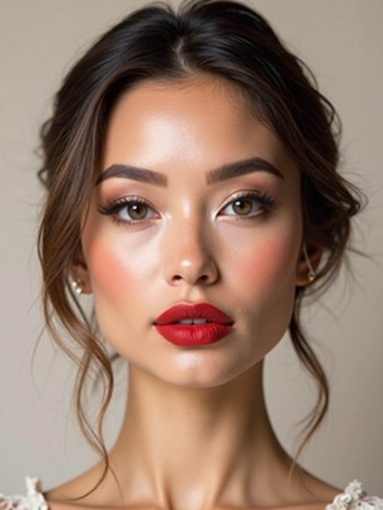 bold lips for weddings