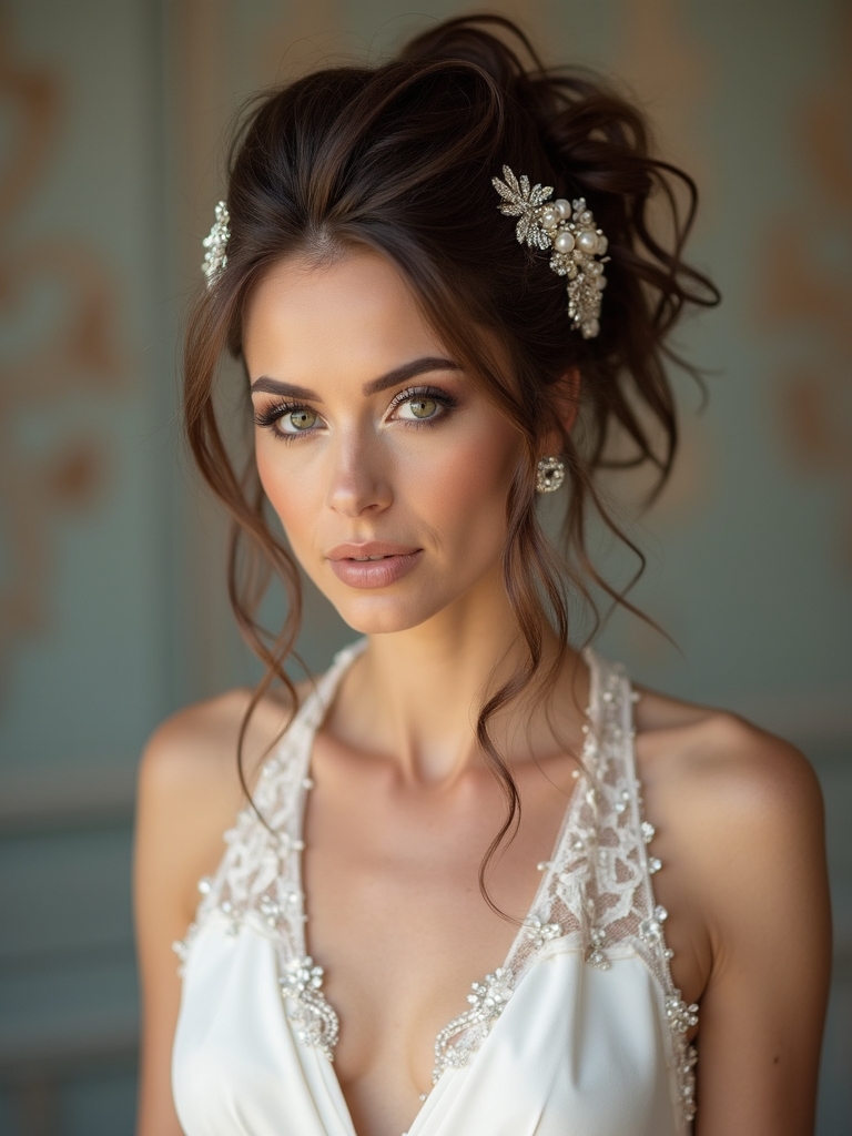 bold metal and pearl elegance