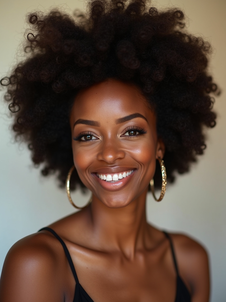 bold natural curly volume