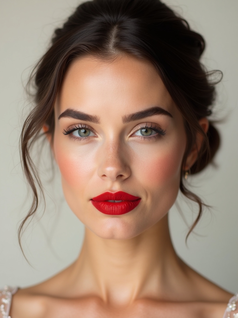 bold red lip confidence