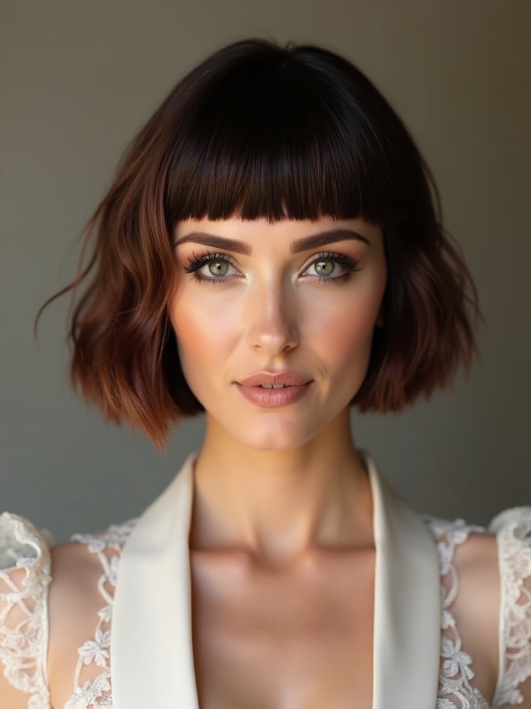 bold textured pixie bob haircut