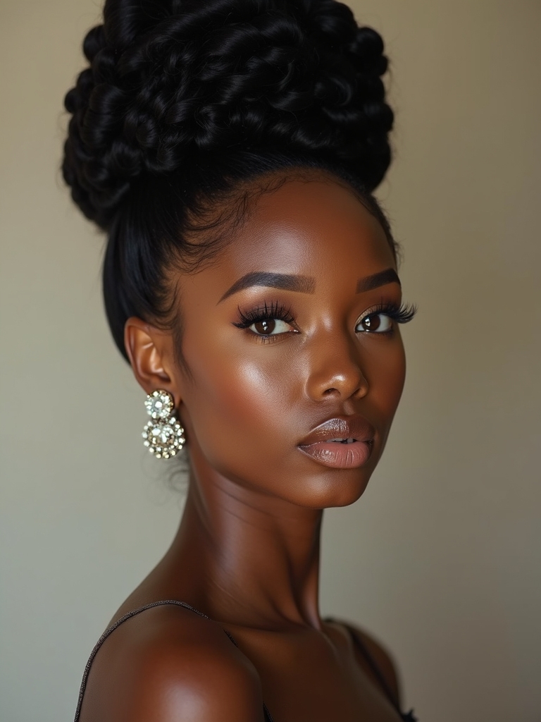 bold updo wedding hairstyles