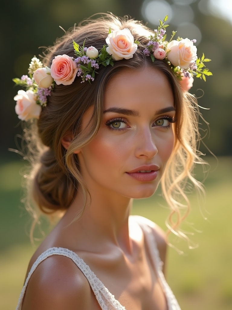 braid a floral crown