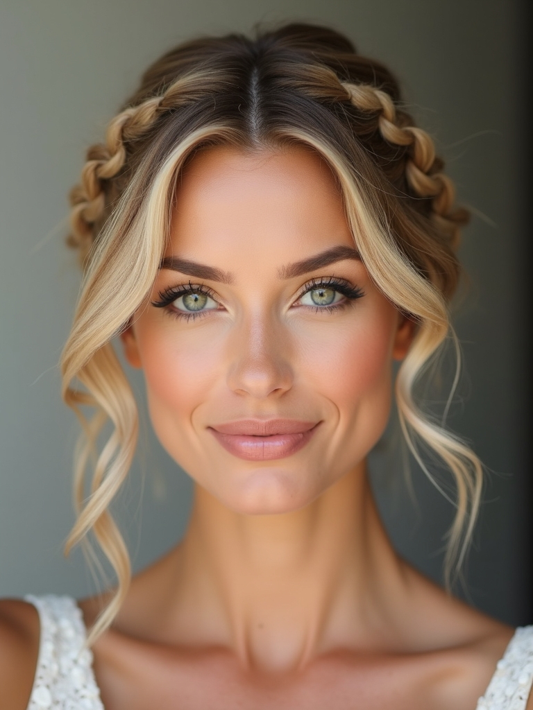 braided accents for short hair