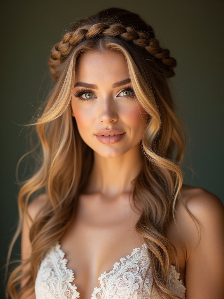 braided crown for romance