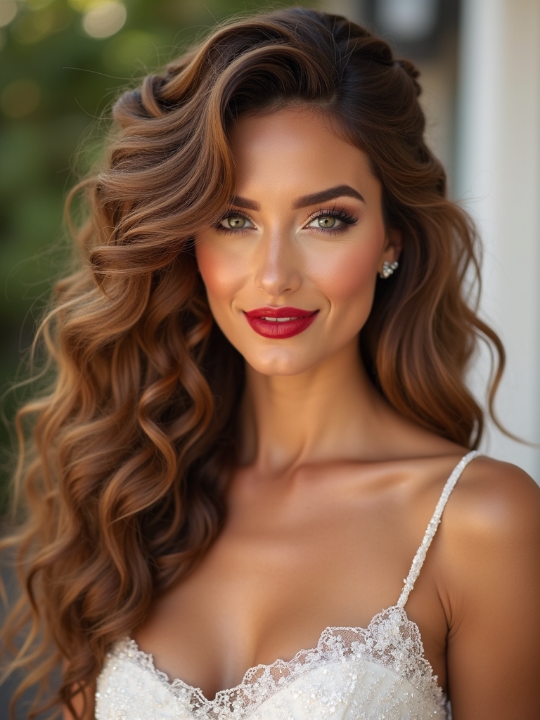 braided curls for elegance