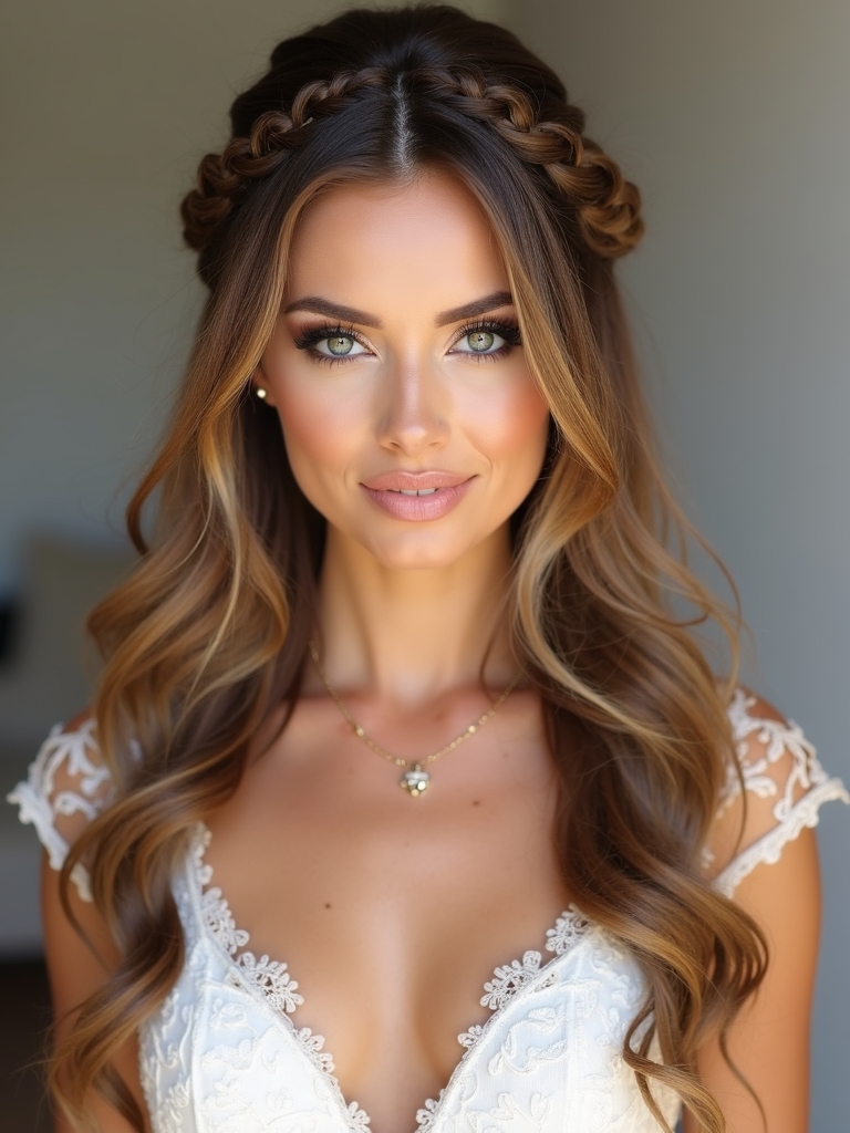 braided elegance for brides