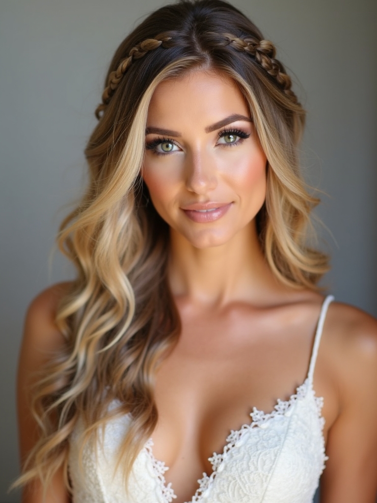 braided elegance for half up