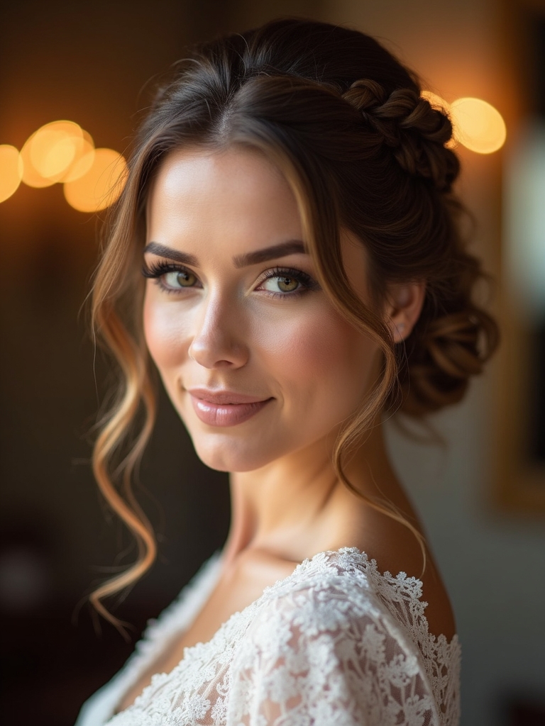 braided wedding hairstyle perfection