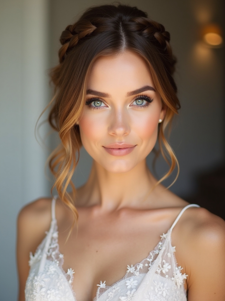 braids enhancing short hairstyles