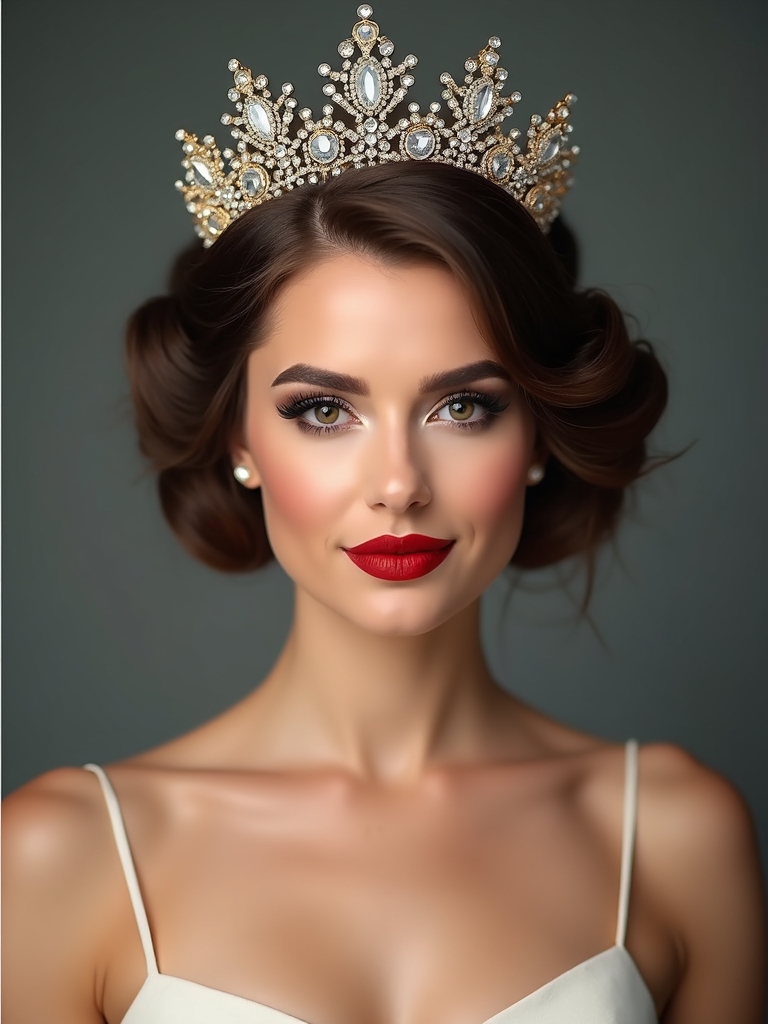 bridal crown enhances elegance