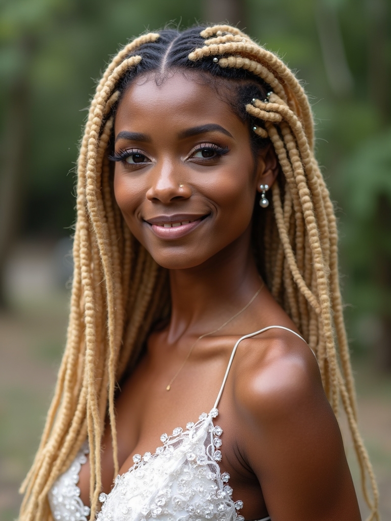 bridal dreadlock hairstyle inspiration