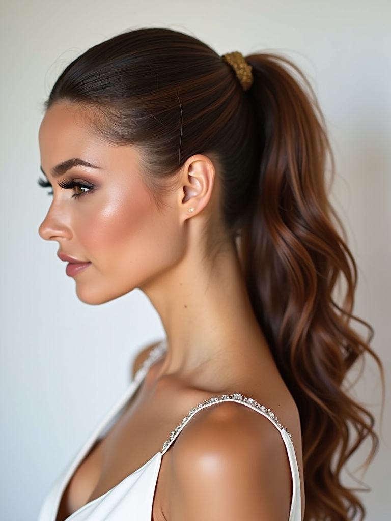 bridal hair ponytail styles