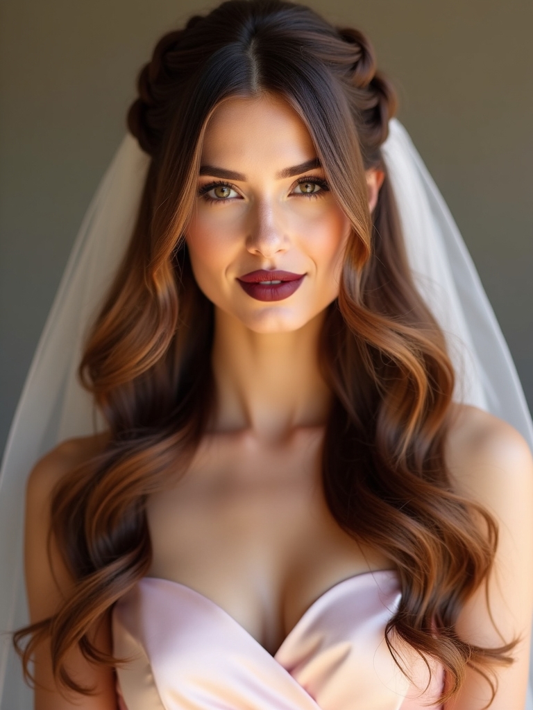 bridal hairstyle dress venue