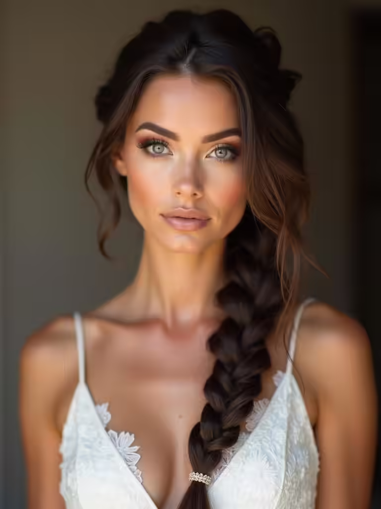 bridal hairstyles featuring braids