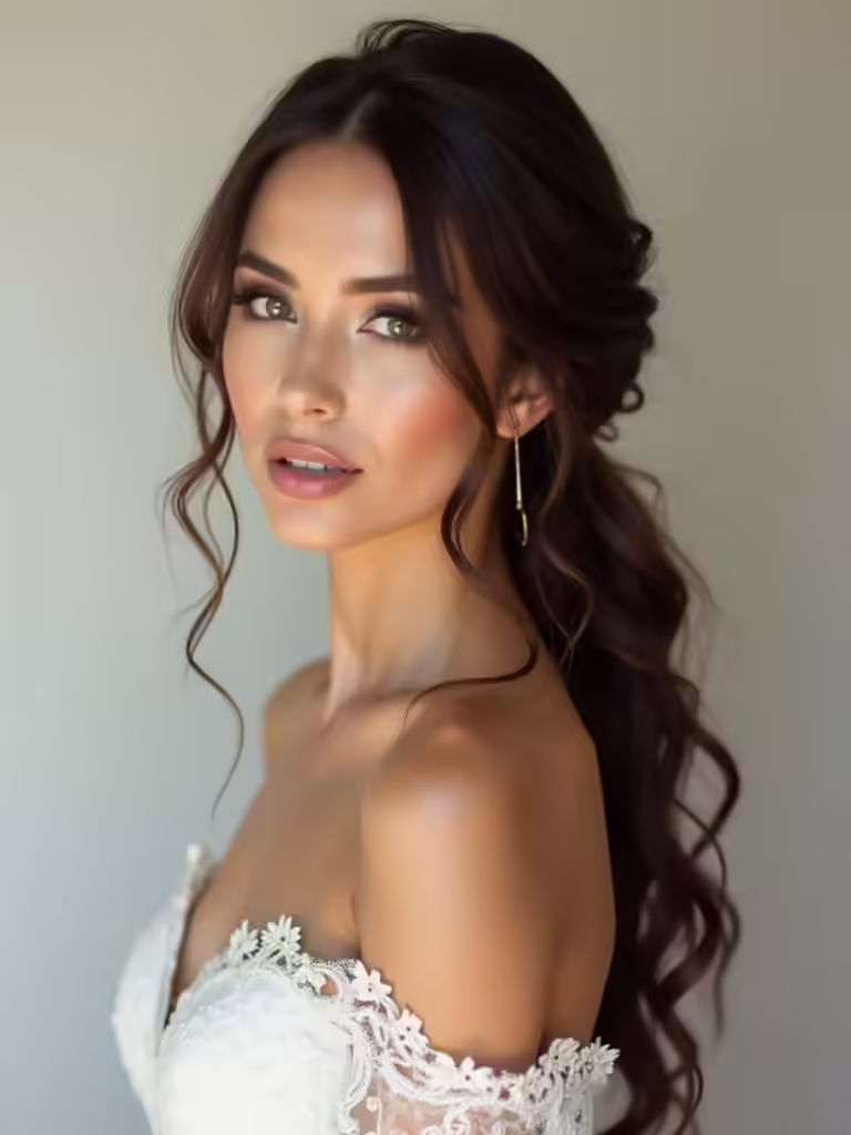 bridal hairstyles for side