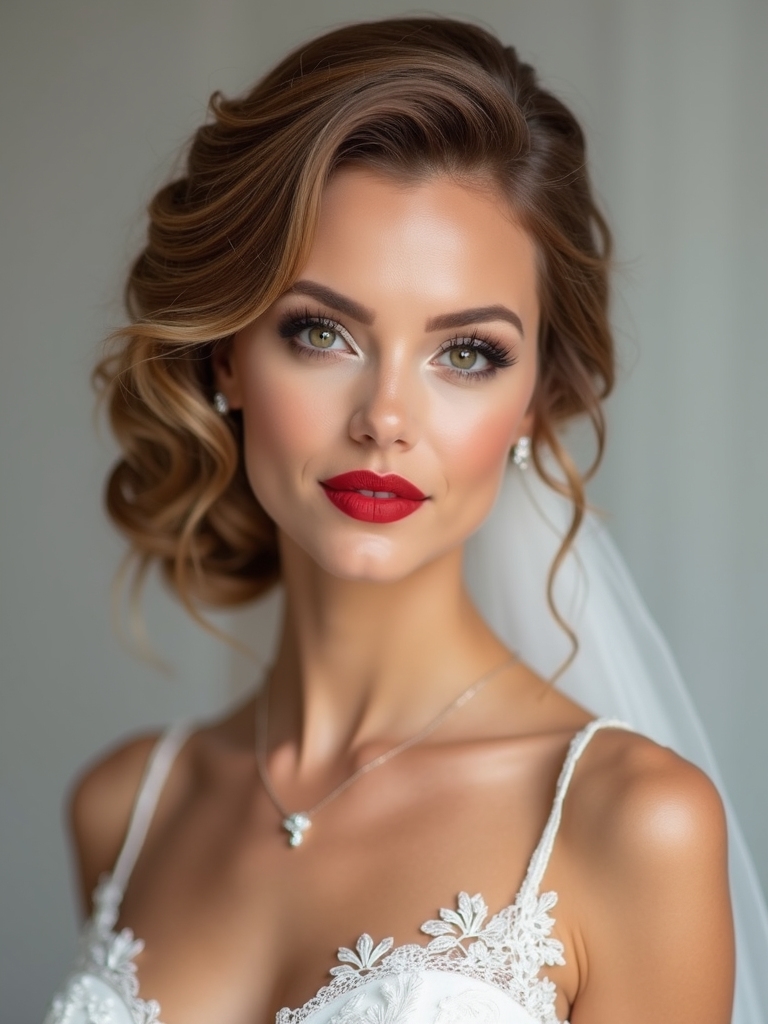 bridal hairstyles front view