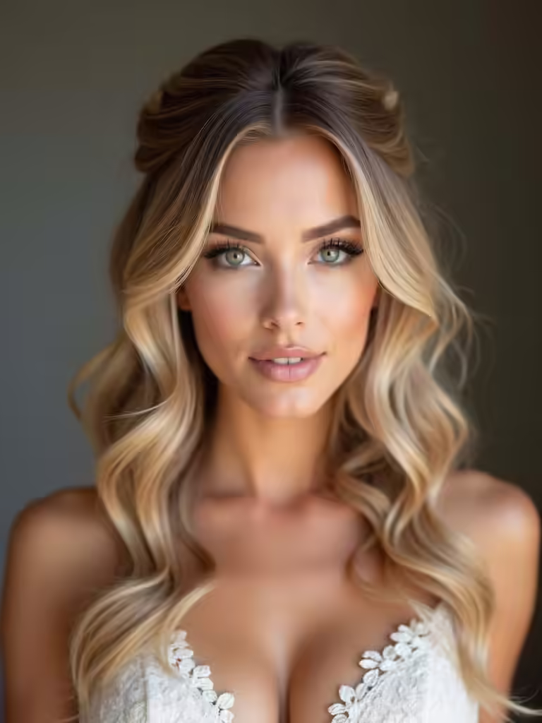 bridal half up hairstyles